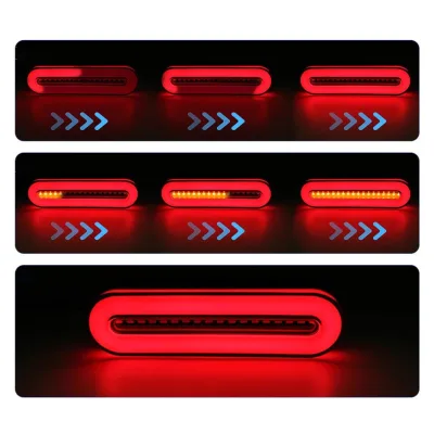 Lampada stop posteriore LED, 12-24V, 235x43x20 mm, segnalazione dinamica, Breckner Germany - immagine 2