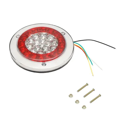 Lampada stop posteriore rotonda con 56 LED, 24V, 150x35 mm, Breckner Germany - immagine 3