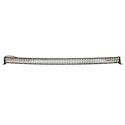 Lampada/proiettore LED tipo barra curva con 96 LED, 9-60V, 288W, 6000K, 1250x65 mm