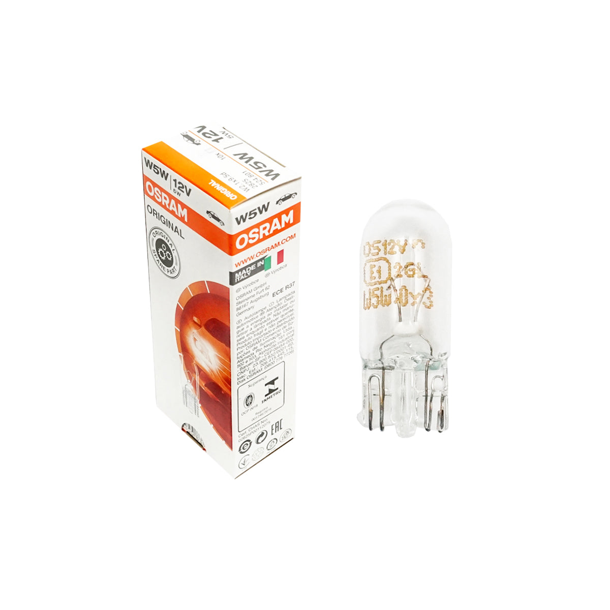 Lampadina 5W/12V W2.1x9.5D senza attacco Osram