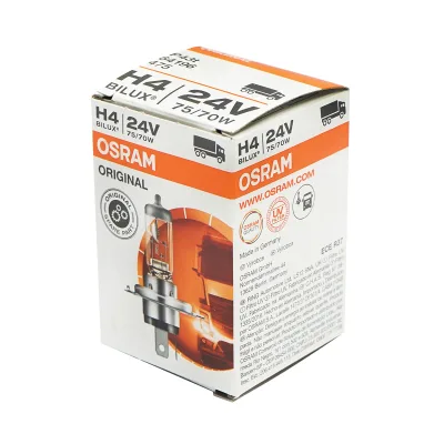 Lampadina alogena (Osram) H4 24V 75/70W BILUX P43T - immagine 5