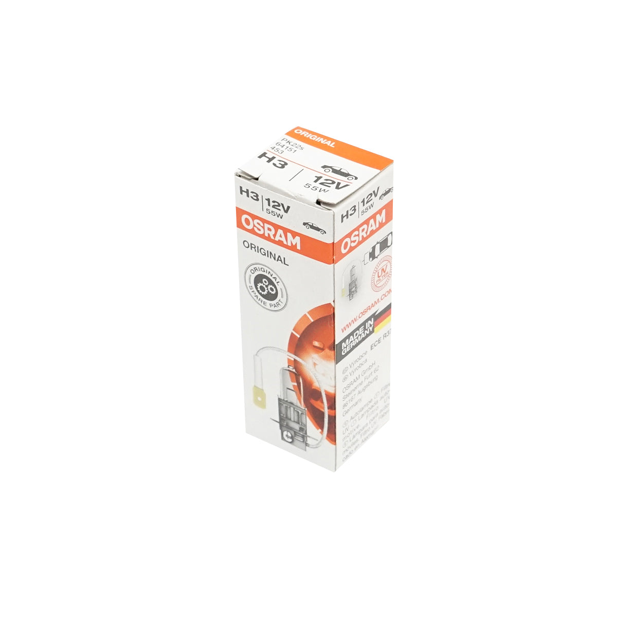 Lampadina alogena H3 12V/55W PK22S Osram - immagine 5