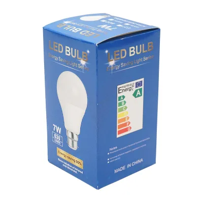 Lampadina LED E27 7W 220V 630 lumen in plastica - immagine 4