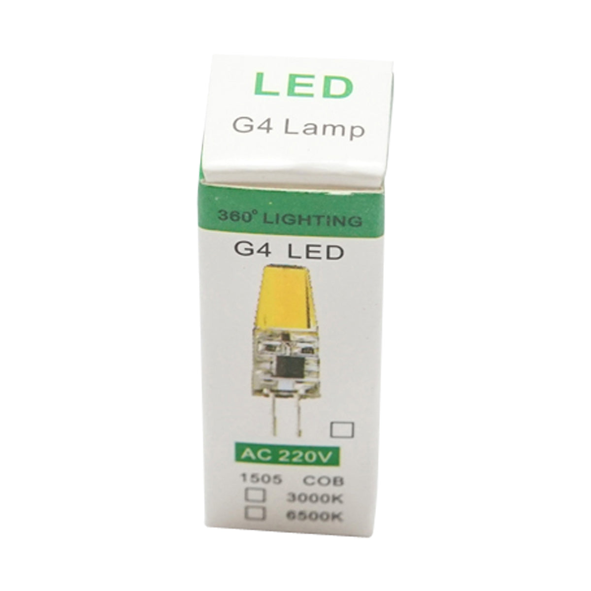 Lampadina LED SMD T3 mini G4, 6W, 1505 COB, AC/DC 220V, angolo di radiazione 360° - immagine 5