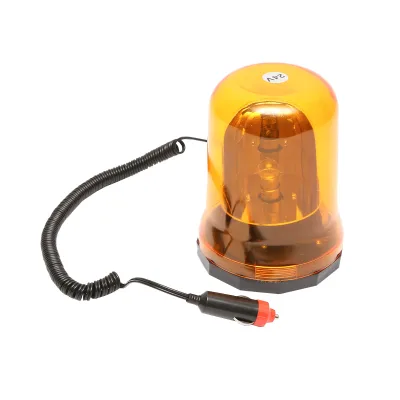 Lampeggiante giallo 24V con base magnetica