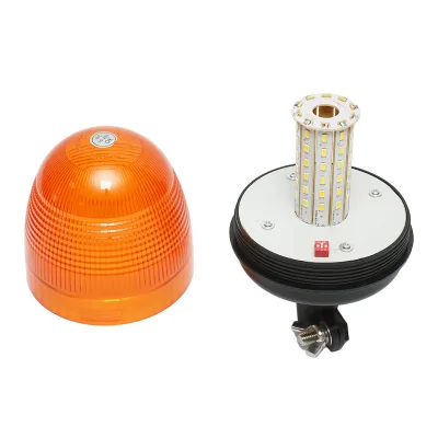 Lampeggiante LED 12–24V con base fissa e 3 modalità luminose – IP65 - immagine 3