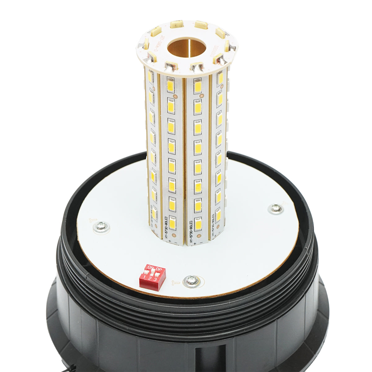 Lampeggiante LED 12–24V con base magnetica – 3 modalità luminose – IP65 - immagine 4