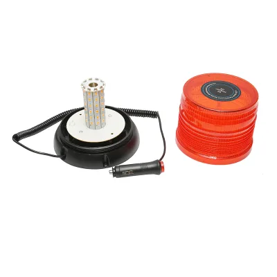 Lampeggiante LED 12–24V con base magnetica – IP65 - immagine 3