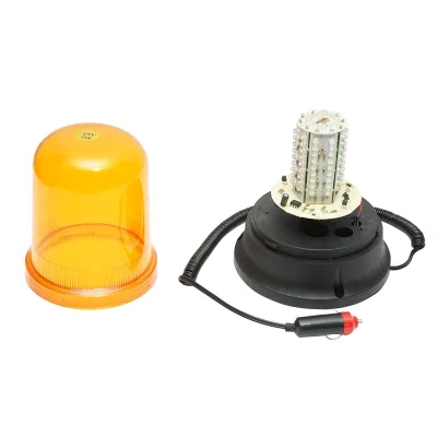 Lampeggiante LED 24V con base magnetica e alimentazione da accendisigari - immagine 2