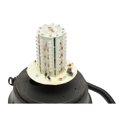Lampeggiante LED con base magnetica e alimentazione da presa accendisigari 12V - immagine 3