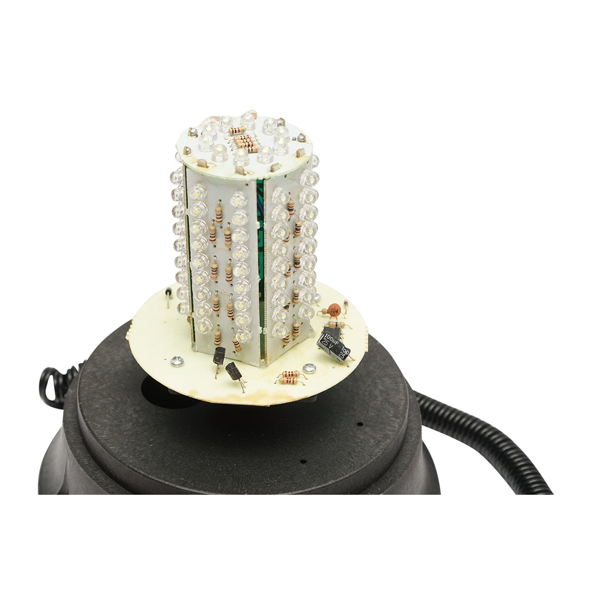 Lampeggiante LED con base magnetica e alimentazione da presa accendisigari 12V - immagine 3