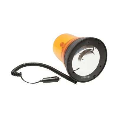 Lampeggiante LED/SMD 12V con base magnetica e spina accendisigari - immagine 2