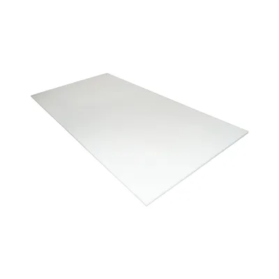Lastra di poliammide, poliossimetilene-poliacetale POM bianca 1000x500x20mm 21.1 Kg.