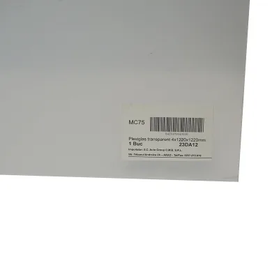 Lastra in plexiglass trasparente 4x1220x1220mm - immagine 2