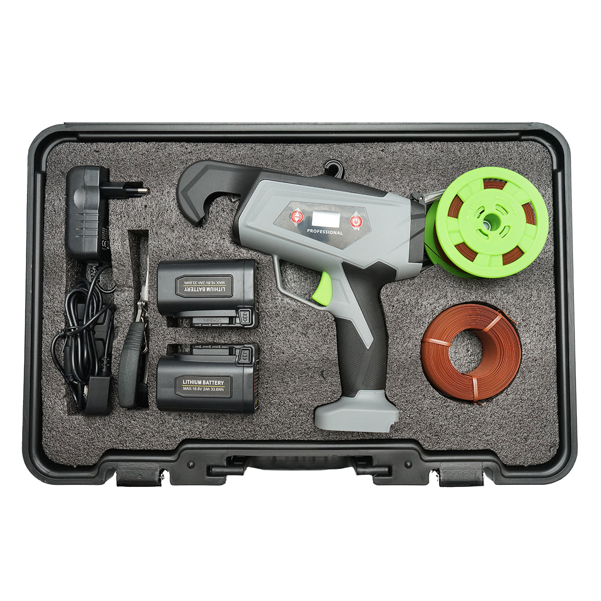 Legatrice per Vigneto, Dispositivo automatico per la legatura di viti, ortaggi e alberi da frutto — 60W, con batteria Li-ion da 16,8V, diametro di legatura 25 mm. - immagine 4