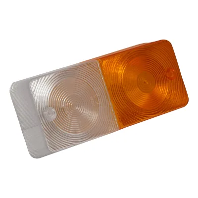 Lente/vetro per indicatore di direzione anteriore bianco-giallo 180x80x43mm - immagine 2