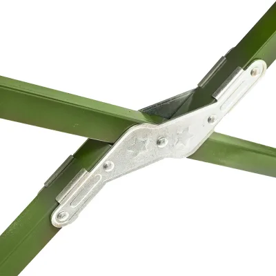 Lettino da campeggio pieghevole, verde oliva 190x66x42 cm Breckner Germany - immagine 3