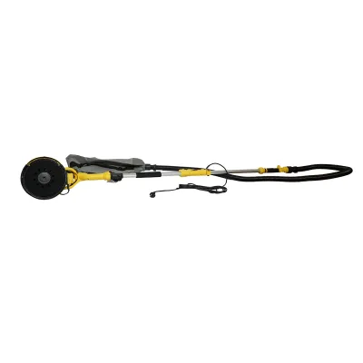 Levigatrice a giraffa per pareti e soffitti con aspiratore e sacco, 880 W, 220 V, 5 velocità 1000-2100 giri/min, braccio telescopico 125-180 cm, testa illuminata con 72 LED, 6 dischi da 225 mm Crownman - immagine 5