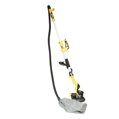 Levigatrice a giraffa per pareti e soffitti con aspiratore e sacco, 880 W, 220 V, 5 velocità 1000-2100 giri/min, braccio telescopico 125-180 cm, testa illuminata con 72 LED, 6 dischi da 225 mm Crownman - immagine 4