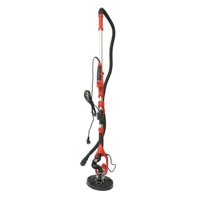 Levigatrice pieghevole a giraffa per pareti e soffitti con funzione di aspirazione, 710W, 220V, velocità 800-1800 giri/min, 2 testine rotonde/triangolari, illuminazione a LED, 12 dischi inclusi. - immagine 4