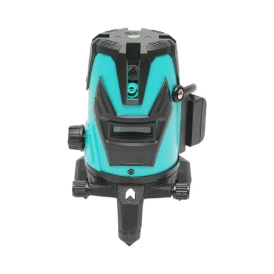Livella laser verde a 3 linee incrociate, filettatura per treppiede da 5/8