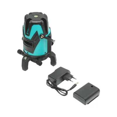 Livella laser verde a 3 linee incrociate, filettatura per treppiede da 5/8 - immagine 2