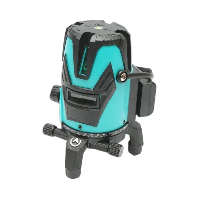 Livella laser verde a 5 linee incrociate, filettatura per treppiede da 5/8 - immagine 4