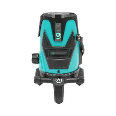 Livella laser verde a 5 linee incrociate, filettatura per treppiede da 5/8