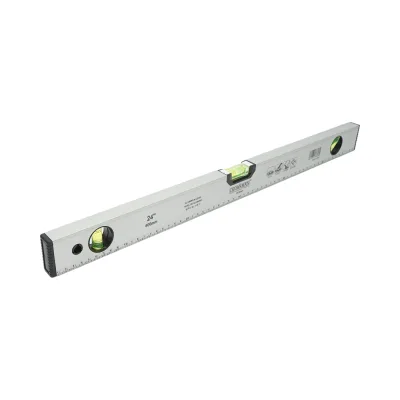 Livella magnetica in alluminio da 600 mm, con 3 bolle di livello e righello graduato da 0 a 60 cm, marca Crownman. - immagine 3