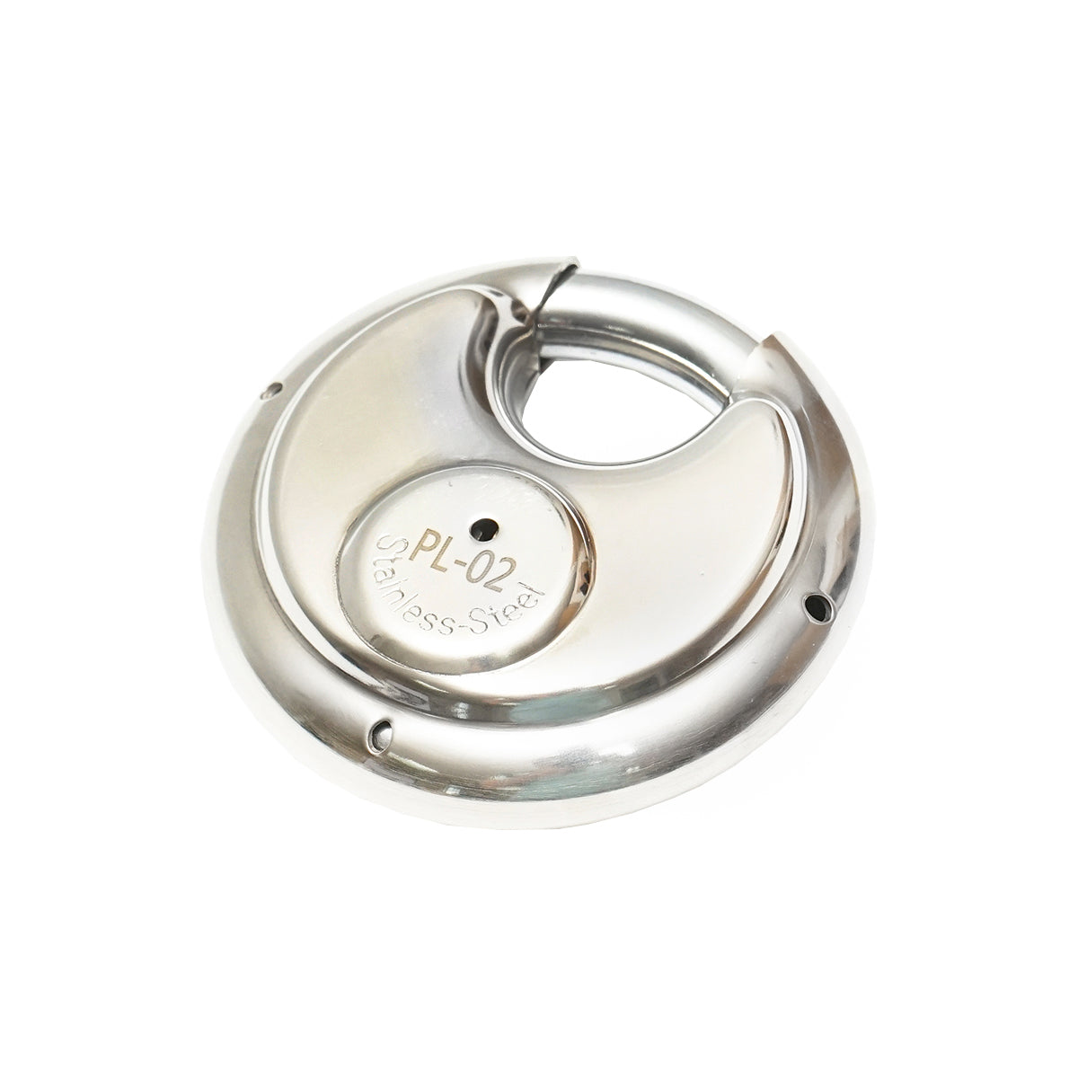 Lucchetto a disco in acciaio inox con 2 chiavi - immagine 3
