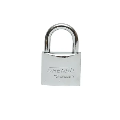 Lucchetto con 3 chiavi argento 50mm - immagine 3
