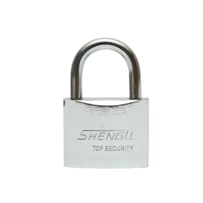 Lucchetto con 3 chiavi argento 63mm - immagine 3