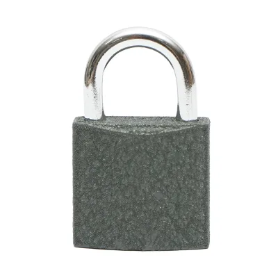 Lucchetto con 3 chiavi grigie 32mm - immagine 3