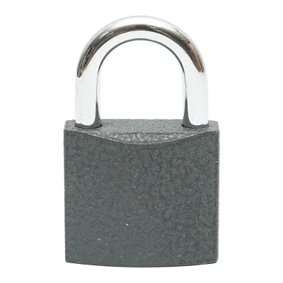 Lucchetto con 3 chiavi grigio 38mm - immagine 3