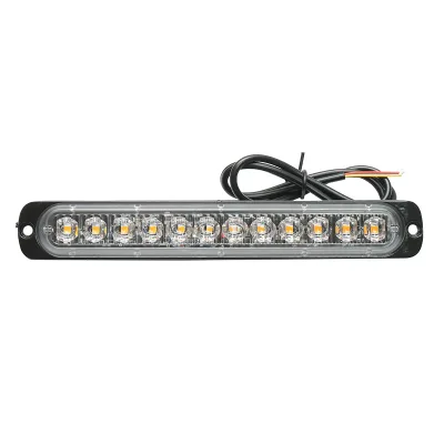 Luce di ingombro a LED 12-24V, 24W, gialla, 12 LED 190x30x12mm