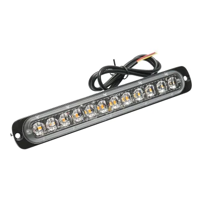 Luce di ingombro a LED 12-24V, 24W, gialla, 12 LED 190x30x12mm - immagine 3