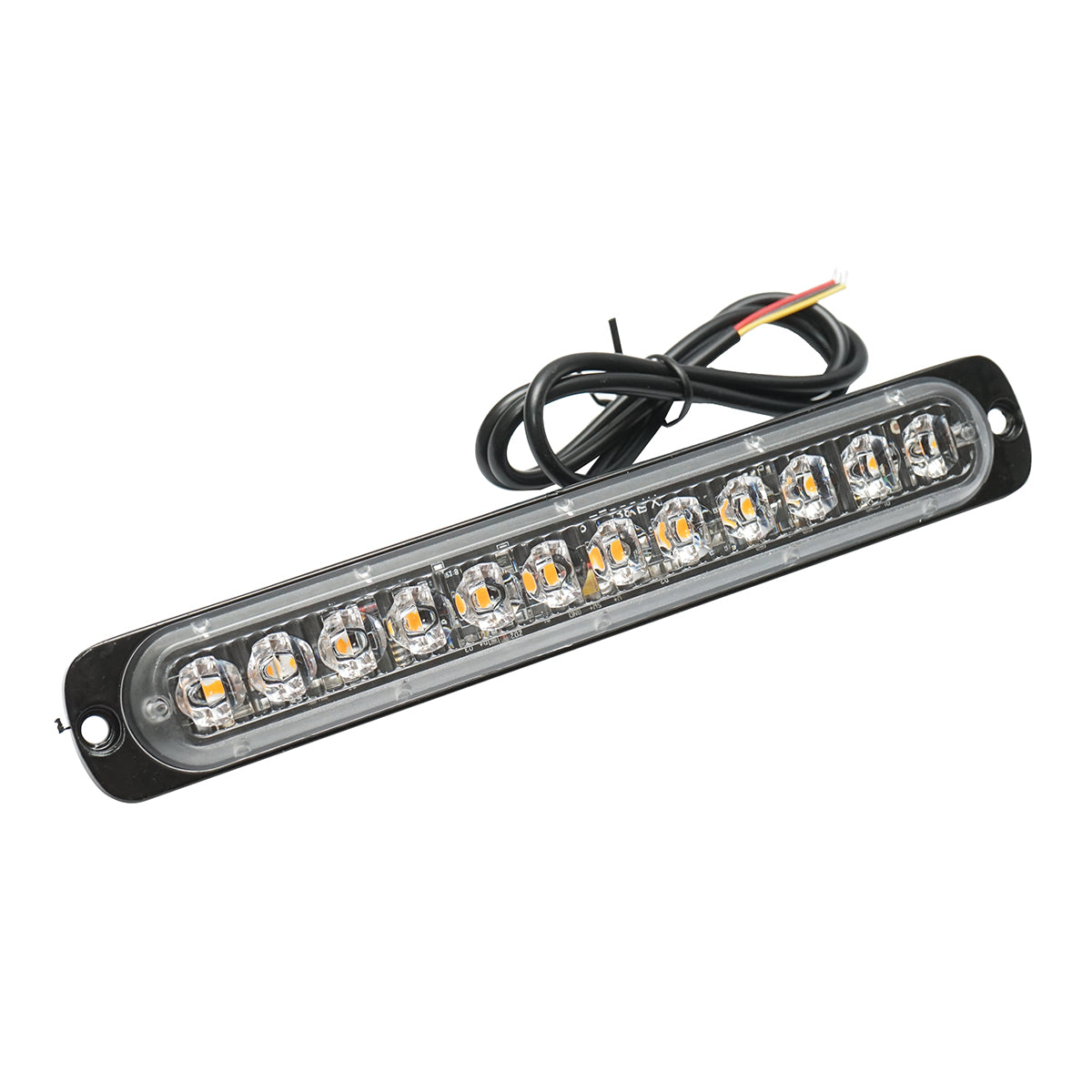 Luce di ingombro a LED 12-24V, 24W, gialla, 12 LED 190x30x12mm - immagine 3