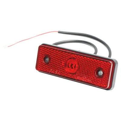 Luce di posizione laterale a LED rossa da 24 V - immagine 2