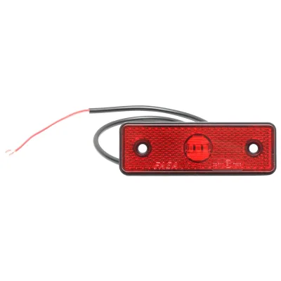 Luce di posizione laterale a LED rossa da 24 V