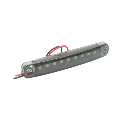 Luce di posizione laterale a LED sottile 12-24V bianco fumo 100x15x10mm FR0176 - immagine 4