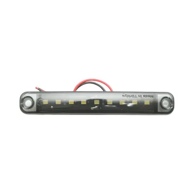 Luce di posizione laterale a LED sottile 12-24V bianco fumo 100x15x10mm FR0176