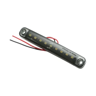 Luce di posizione laterale a LED sottile 12-24V bianco fumo 100x15x10mm FR0176 - immagine 2