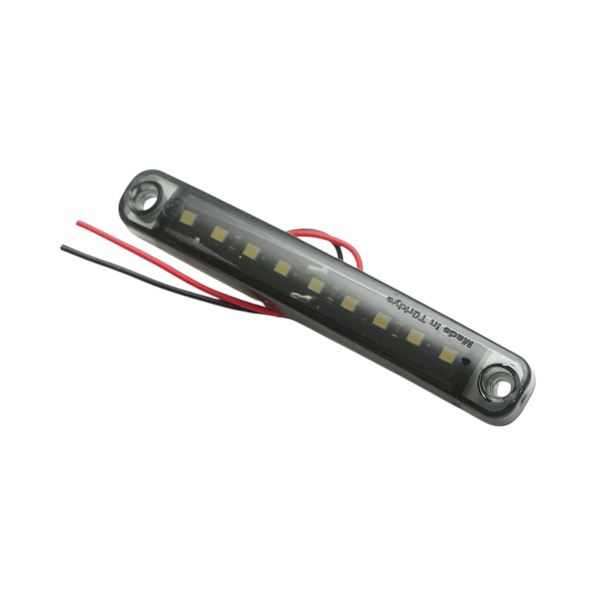 Luce di posizione laterale a LED sottile 12-24V bianco fumo 100x15x10mm FR0176 - immagine 2