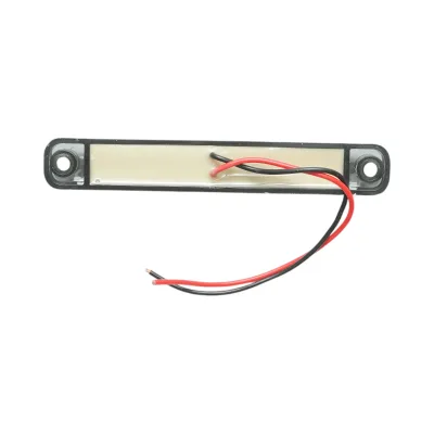 Luce di posizione laterale a LED sottile 12-24V giallo fumé 100x15x10mm FR0176 - immagine 3