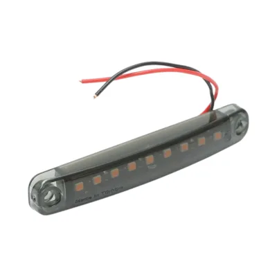 Luce di posizione laterale a LED sottile 12-24V giallo fumé 100x15x10mm FR0176 - immagine 4