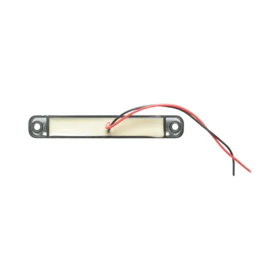Luce di posizione laterale a LED sottile 12-24V rosso fumé 100x15x10mm FR0176 - immagine 3
