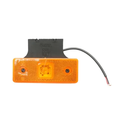 Luce di posizione laterale destra LED 12-24V gialla con supporto 110x42x7mm Breckner Germany