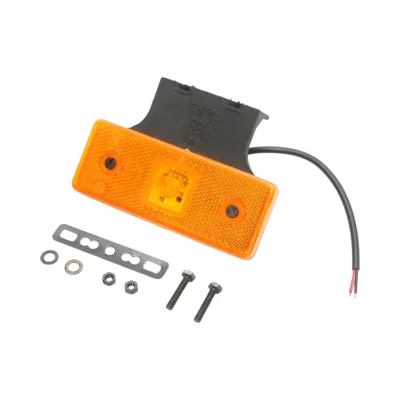 Luce di posizione laterale destra LED 12-24V gialla con supporto 110x42x7mm Breckner Germany - immagine 2