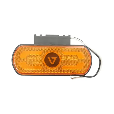 Luce di posizione laterale LED 12-24V gialla con supporto 133x53x25mm Breckner Germany