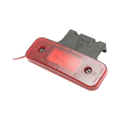 Luce di posizione laterale LED 12/24V rossa con supporto 115x40x15mm Breckner Germany - immagine 5